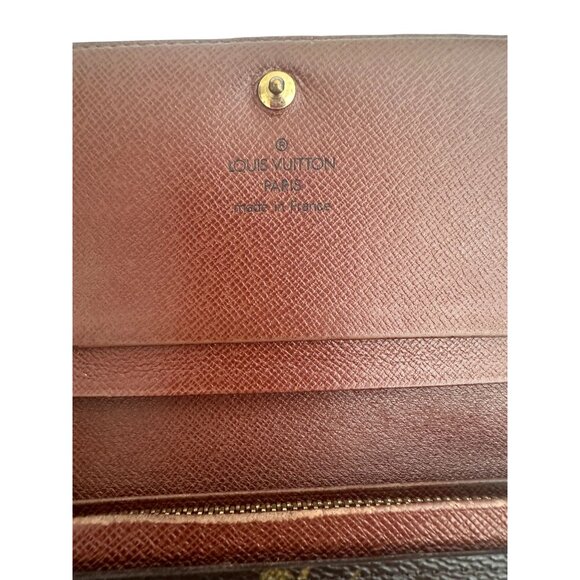 LOUIS VUITTON Porte Monnaie Brown Monogram Tresor Wallet - Picture 6 of 11